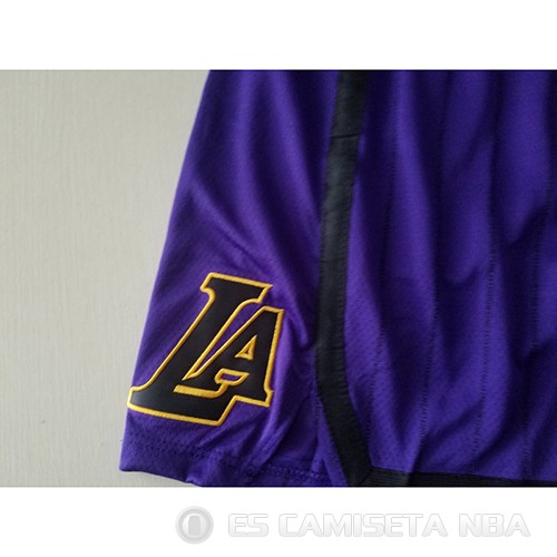Pantalone Los Angeles Lakers Ciudad 2018-19 Violeta - Haga un click en la imagen para cerrar